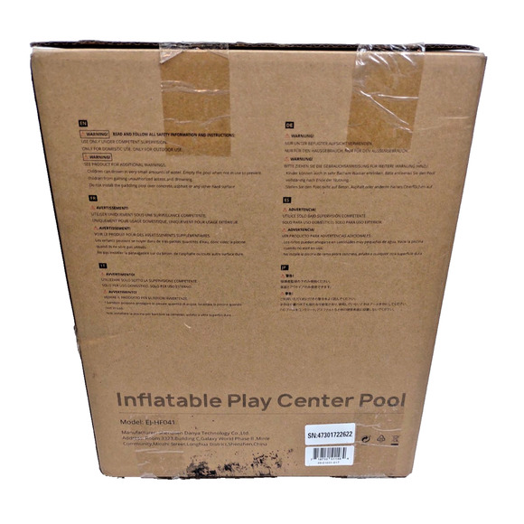 Evajoy Inflatable Kiddie Pool, 90" Kids Pool Basketball Summer Water Party Kit - Picture 6 of 11